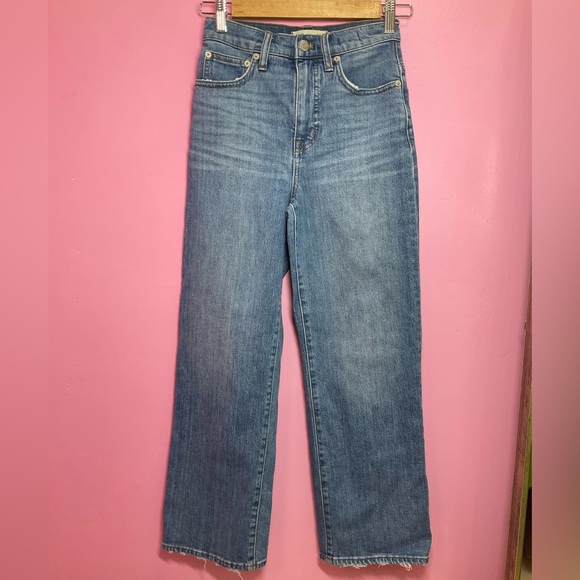 Madewell Slim Wide-Leg Crop Jeans - Picture 1 of 2